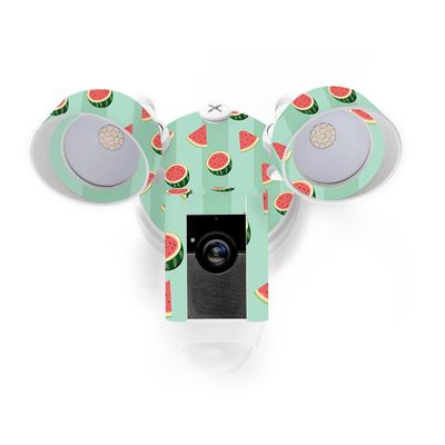 MightySkins Skin Compatible with Ring Floodlight Cam - Watermelon Patch | Protective, Durable, and Unique Vinyl Decal wrap Cover | Easy to Apply, Remove, and Change Styles | Made in The USA