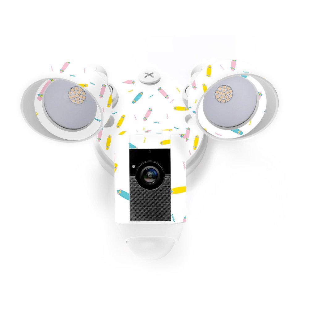 MightySkins Skin Compatible with Ring Floodlight Cam - Ice Cream Boards | Protective, Durable, and Unique Vinyl Decal wrap Cover | Easy to Apply, Remove, and Change Styles | Made in The USA
