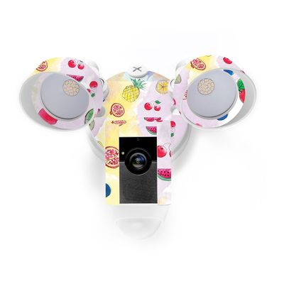 MightySkins Skin Compatible with Ring Floodlight Cam - Fruit Water | Protective, Durable, and Unique Vinyl Decal wrap Cover | Easy to Apply, Remove, and Change Styles | Made in The USA