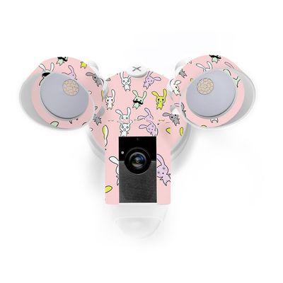 MightySkins Skin Compatible with Ring Floodlight Cam - Bunny Bunches | Protective, Durable, and Unique Vinyl Decal wrap Cover | Easy to Apply, Remove, and Change Styles | Made in The USA
