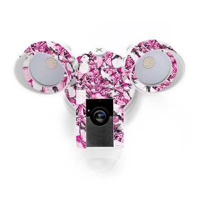MightySkins Skin Compatible with Ring Floodlight Cam - Butterflies | Protective, Durable, and Unique Vinyl Decal wrap Cover | Easy to Apply, Remove, and Change Styles | Made in The USA