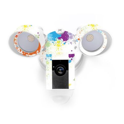 MightySkins Skin Compatible with Ring Floodlight Cam - Splash of Color | Protective, Durable, and Unique Vinyl Decal wrap Cover | Easy to Apply, Remove, and Change Styles | Made in The USA