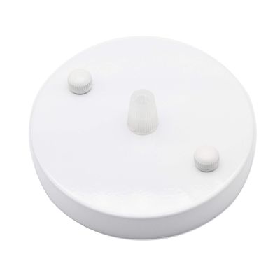 binifiMux Ceiling Canopy Kit, 2-Pack White Ceiling Plate Chassis Base Pendant Light Accessories 98mm x 18mm w Screw