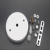 binifiMux Ceiling Canopy Kit, 2-Pack White Ceiling Plate Chassis Base Pendant Light Accessories 98mm x 18mm w Screw view 4