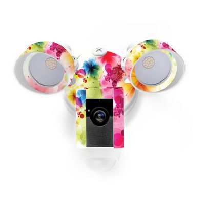 MightySkins Skin Compatible with Ring Floodlight Cam - Pollinate | Protective, Durable, and Unique Vinyl Decal wrap Cover | Easy to Apply, Remove, and Change Styles | Made in The USA