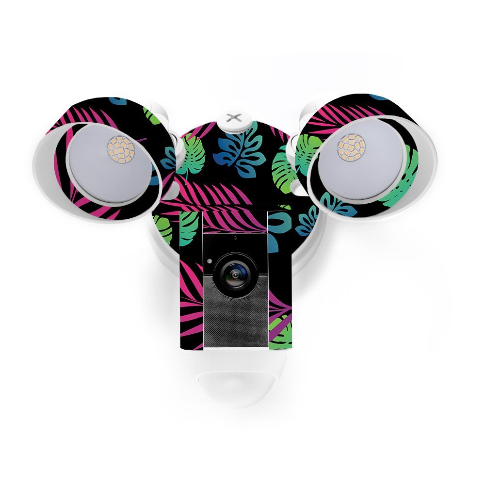 MightySkins Skin Compatible with Ring Floodlight Cam - Neon Tropics | Protective, Durable, and Unique Vinyl Decal wrap Cover | Easy to Apply, Remove, and Change Styles | Made in The USA