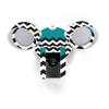 MightySkins Skin Compatible with Ring Floodlight Cam - Teal Chevron | Protective, Durable, and Unique Vinyl Decal wrap Cover | Easy to Apply, Remove, and Change Styles | Made in The USA view 1