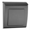 Architectural Mailboxes Aspen Locking, Vertical Wall-Mounted Mailbox for Outside, Modern Metal Galvanized Steel Small Mail Box with Lock and Key Drop Box, Graphite view 1