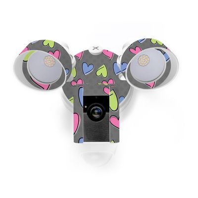 MightySkins Skin Compatible with Ring Floodlight Cam - Girly | Protective, Durable, and Unique Vinyl Decal wrap Cover | Easy to Apply, Remove, and Change Styles | Made in The USA