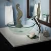 Novatto BONIFICARE Glass Vessel Bathroom Sink Set, Chrome view 2