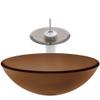 Novatto TY Glass Vessel Bathroom Sink Set, Oil Rubbed Bronze view 3
