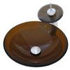 Novatto TY Glass Vessel Bathroom Sink Set, Oil Rubbed Bronze view 4