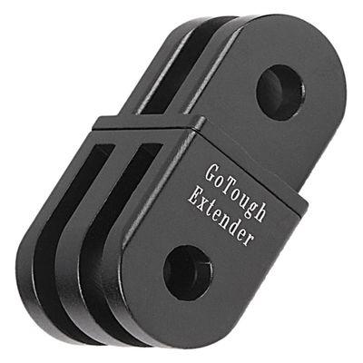 Fotodiox GoTough Black Extender Arm Metal Straight Extension Arm Compatible with GoPro HERO3, HERO3+, HERO4, HERO5, HERO6, HERO7 2-Prong Mounting System Pro
