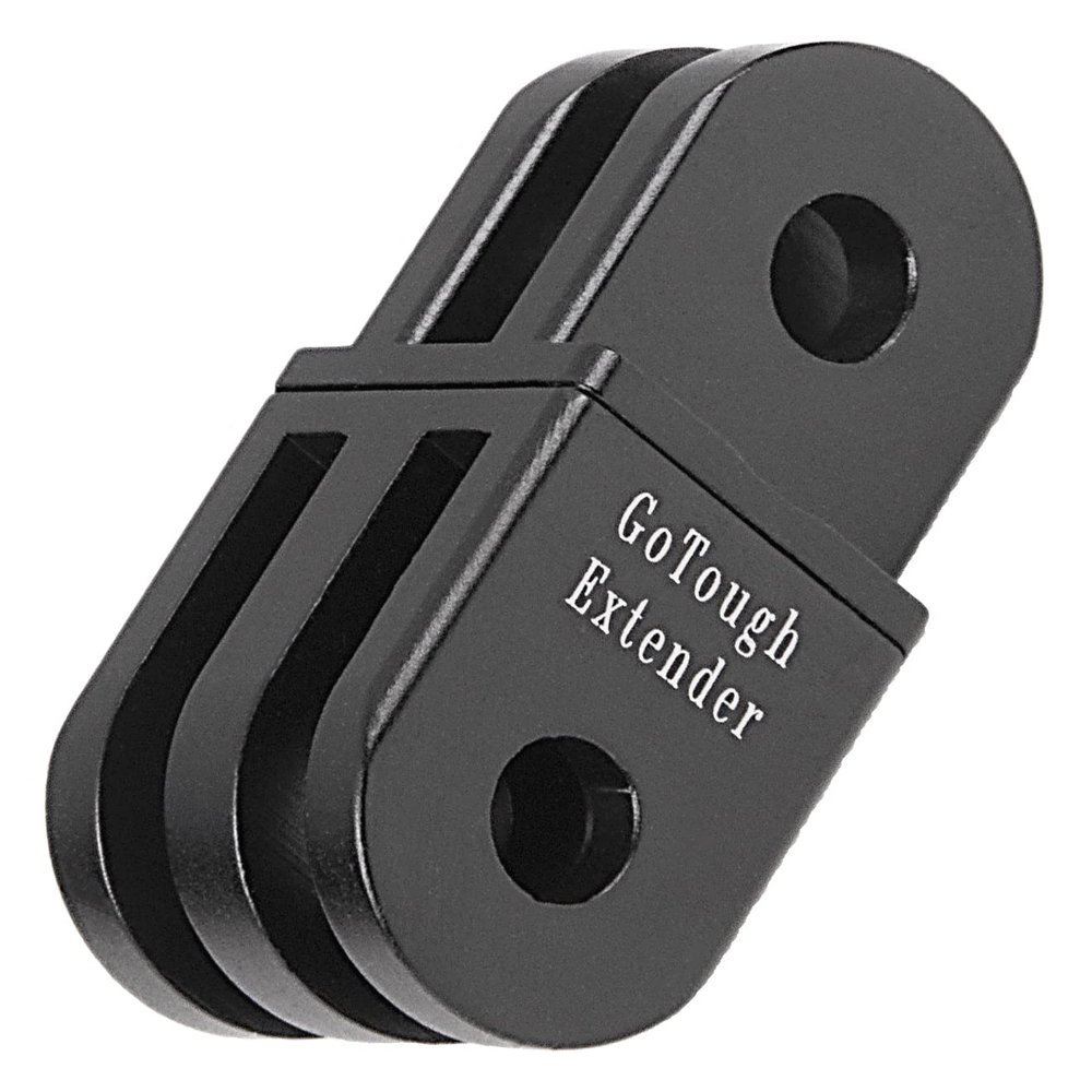 Fotodiox GoTough Black Extender Arm Metal Straight Extension Arm Compatible with GoPro HERO3, HERO3+, HERO4, HERO5, HERO6, HERO7 2-Prong Mounting System Pro