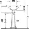 Duravit 0438600000 white Washbasin 600mm 1930, TP, 1 TH, Medium view 2