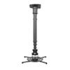 DYNAVISTA Full Motion Universal Ceiling Projector Mount Bracket with Adjustable Height and Extendable Arms Rotating Swivel Mount for Home and Office Projector (Black) view 1