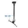 DYNAVISTA Full Motion Universal Ceiling Projector Mount Bracket with Adjustable Height and Extendable Arms Rotating Swivel Mount for Home and Office Projector (Black) view 2