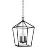 Savoy House 1-321-4-89 Townsend Traditional Open Frame Pendant Light Fixture, 4-Light 240 Total Watts, 26" H x 17" W, Matte Black view 1