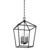 Savoy House 1-321-4-89 Townsend Traditional Open Frame Pendant Light Fixture, 4-Light 240 Total Watts, 26" H x 17" W, Matte Black view 3
