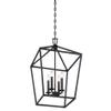 Savoy House 1-321-4-89 Townsend Traditional Open Frame Pendant Light Fixture, 4-Light 240 Total Watts, 26" H x 17" W, Matte Black view 4