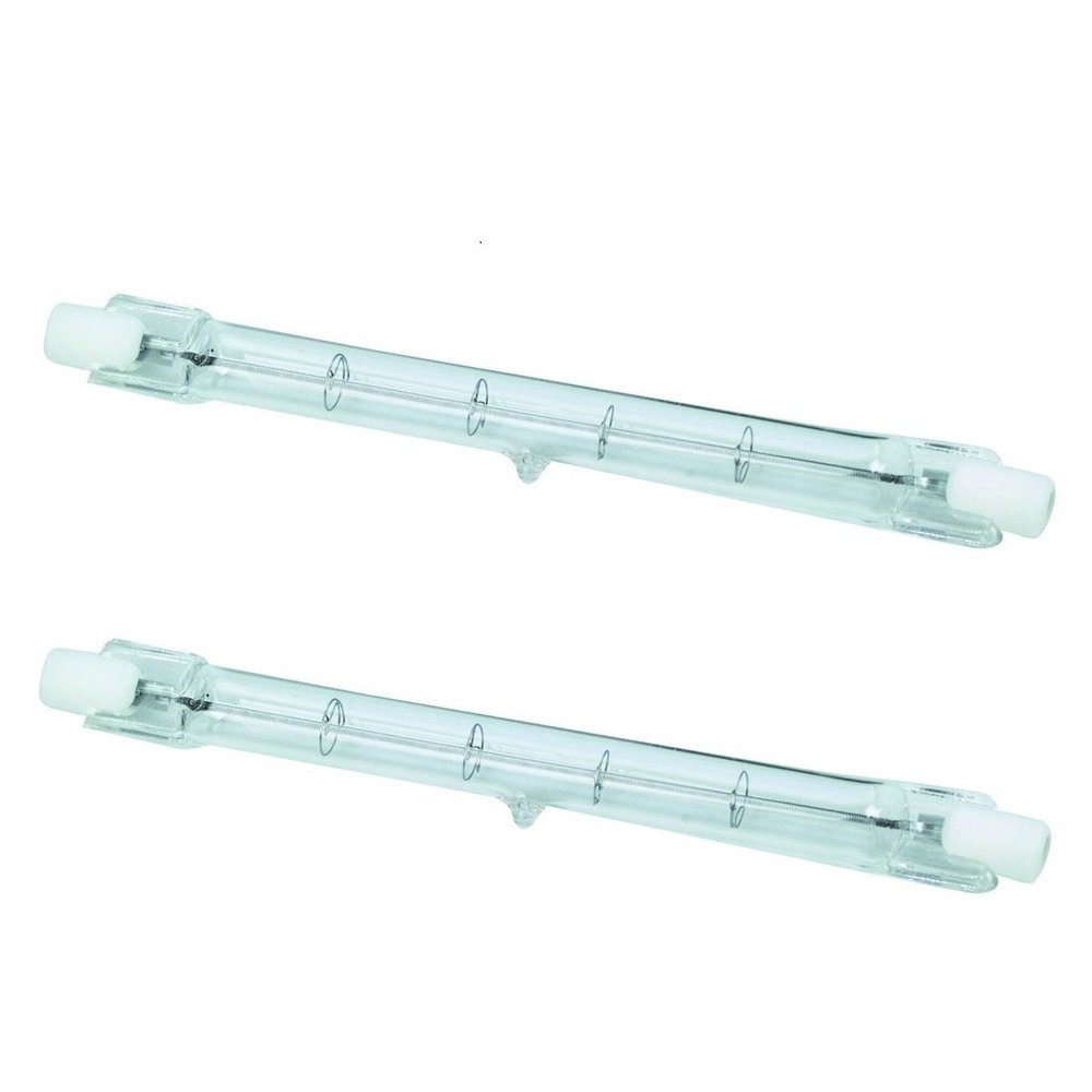 (Set of 2) 150 Watt 110-130 Volts Replacement Halogen Bulbs 3.1" L x 3/8" Diameter Work Light