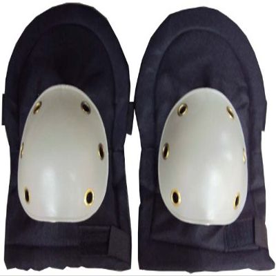 KNIGHT GUARD Plastic Cap Knee Pads Ergonomic | For Carpentry, Masonry, Flooring | Grooved Design | Thick Padding | Adjustable Straps | Gardening Safe