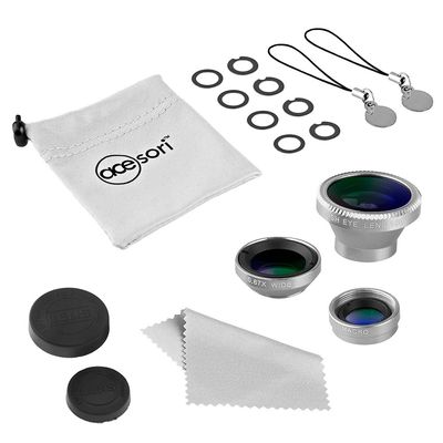Acesori A-ILK-5SL-3 LensKit With 3 Lens, Metallic Silver (Pack of 3)