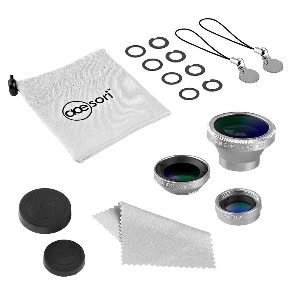 Acesori A-ILK-5SL-3 LensKit With 3 Lens, Metallic Silver (Pack of 3)