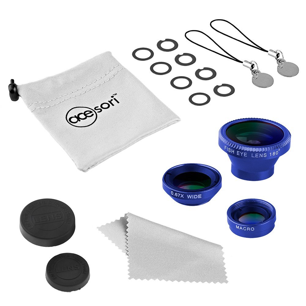 Acesori LensKit Smartphone Camera 5 piece kit, Ice Blue (Pack of 3)