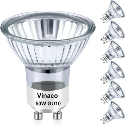 Vinaco Halogen GU10 Bulb Dimmable 50W 2800K Warm White for Candle Warmer