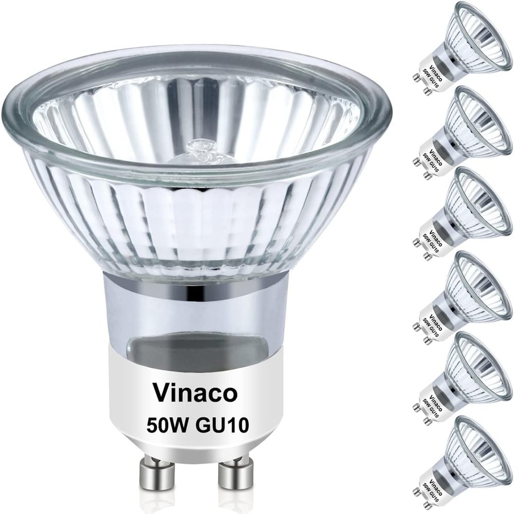 Vinaco Halogen GU10 Bulb Dimmable 50W 2800K Warm White for Candle Warmer