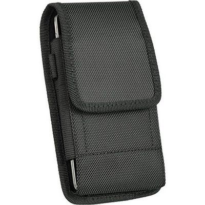 for Apple iPhone 8 Plus Nylon Skin Vertical Phone Holster Pouch with Belt Clip Loop