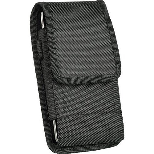 for Apple iPhone 8 Plus Nylon Skin Vertical Phone Holster Pouch with Belt Clip Loop