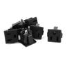 uxcell 6 Pcs AC 125V 15A Panel Mount Power Socket Connector Black for US view 1