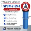 Superb Wrench SW-2-SS-1 Zinc Plated Steel Filter Housing Wrench view 2