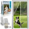 Heavy Duty Magnetic Screen - Front/Back Door Fiberglass Mesh - Self-Closing view 1