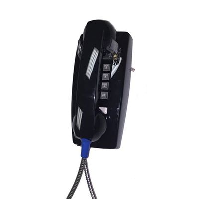 Cortelco 2554-ARC-BK 255400arc20m Wall Phone W/armored Cord
