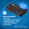 OREI 4K HDMI Matrix Switch 4 X 2, Switcher 18G UltraHD with Arc Supports Upto 4K @ 60Hz & 1080P IR Remote Control - Full Matrix Selection (UHD-402) view 2
