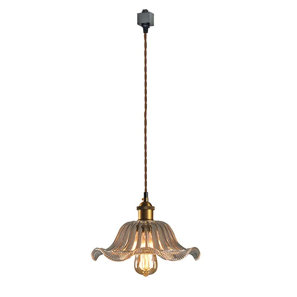 Kiven H-Track System 1-Light Antique Glass Track Lighting Pendant