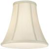 Pre-Assembled Creme Medium Fabric Bell Lamp Shade 6x12x9 (Spider) Set of 2 view 3