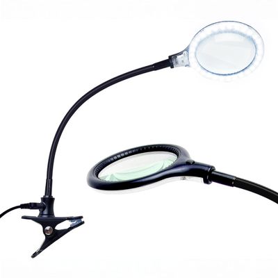 Brightech LightView Flex Magnifying Desk Lamp, 1.75X Light Magnifier, Adjustable Magnifying Glass with Light for Crafts, Reading, Close Work