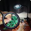 Brightech LightView Flex Magnifying Desk Lamp, 1.75X Light Magnifier, Adjustable Magnifying Glass with Light for Crafts, Reading, Close Work view 2