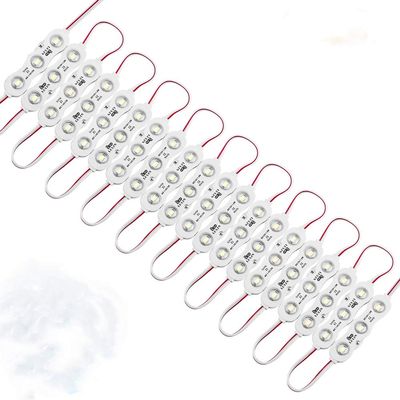 Lulin 100PCS Waterproof Super Bright Led Strip Lights White, 46FT DC12V 3 LED Module for Letter Sign Advertising Sign with Tape Adhesive Backside