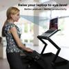 WorkEZ Adjustable Standing Desk Converter w/2 Fans & 3 USB Ports, Sit to Stand Desk Riser Monitor Standing Computer Desk, Height & Angle Negative Tilt view 2