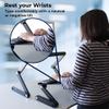 WorkEZ Adjustable Standing Desk Converter w/2 Fans & 3 USB Ports, Sit to Stand Desk Riser Monitor Standing Computer Desk, Height & Angle Negative Tilt view 3