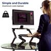 WorkEZ Adjustable Standing Desk Converter w/2 Fans & 3 USB Ports, Sit to Stand Desk Riser Monitor Standing Computer Desk, Height & Angle Negative Tilt view 4