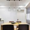Kiven H Type Track Pendant Lighting,Modern Crystal Track Pendant Fixture,Chorm Finish Cylinder Style view 2