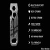 Gear Infusion EverRatchet - EDC Bladeless Keychain Multitool 17-in-1 tool with Bottle Opener, Screwdriver, Pry Bar, Wrenches & Ratchet (Titanium) view 3