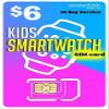 SpeedTalk Mobile $6 Preloaded Smart Watch SIM Card Kit for 4G LTE Kids Senior Smartwatches & Wearables | GPS Tracking | 3 in 1 Simcard - Standard, Micro, Nano | No Contract | 30 Days Service Plan view 1