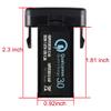 Cllena Dual USB Port Charger Socket Quick Charge 3.0 & 2.4A for Toyota view 3